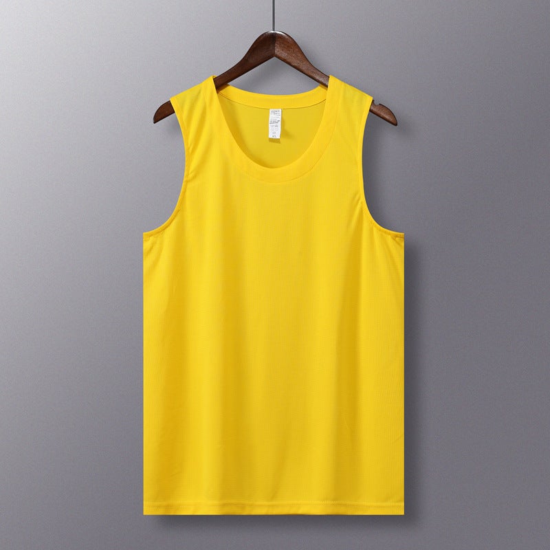 Activity Competition Loose Sports Quick-Drying Sleeveless T-Shirt Vest For Adults And Kidsren Family Tops With Logo Printed On Casual - Image 1